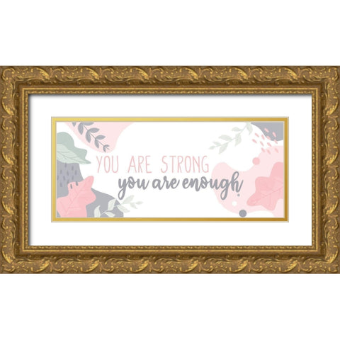 Affirmations 3 Gold Ornate Wood Framed Art Print with Double Matting by Allen, Kimberly
