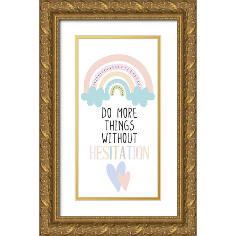Do More Things v1 Gold Ornate Wood Framed Art Print with Double Matting by Allen, Kimberly