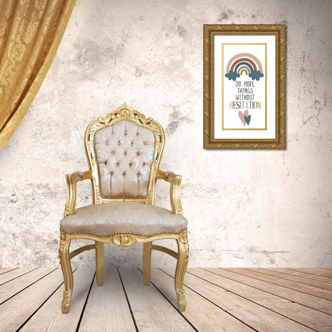 Do More Things v2 Gold Ornate Wood Framed Art Print with Double Matting by Allen, Kimberly