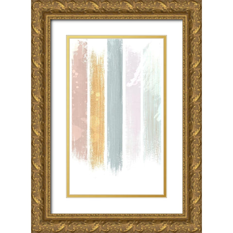 Streams 1 Gold Ornate Wood Framed Art Print with Double Matting by Allen, Kimberly