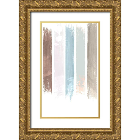 Streams 2 Gold Ornate Wood Framed Art Print with Double Matting by Allen, Kimberly