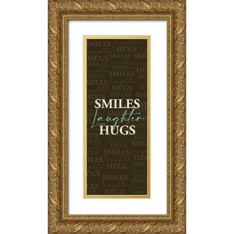 Smiles Gold Ornate Wood Framed Art Print with Double Matting by Allen, Kimberly