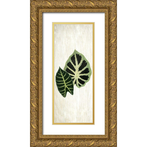 Botanical Greens 2 Gold Ornate Wood Framed Art Print with Double Matting by Allen, Kimberly