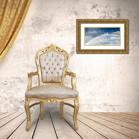 Be A Rainbow Gold Ornate Wood Framed Art Print with Double Matting by Allen, Kimberly