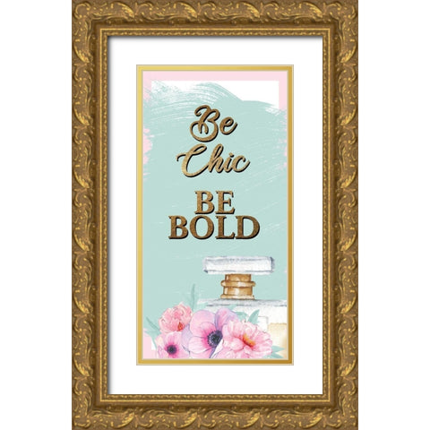 Perfume 2 Gold Ornate Wood Framed Art Print with Double Matting by Allen, Kimberly