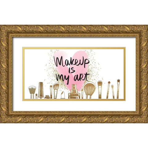 But First 3 Gold Ornate Wood Framed Art Print with Double Matting by Allen, Kimberly