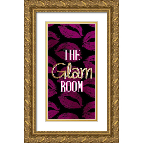 The Glam Room Gold Ornate Wood Framed Art Print with Double Matting by Allen, Kimberly