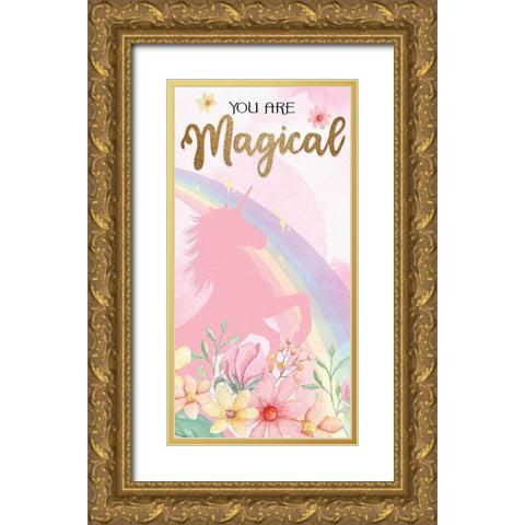 You are Magic 1 v2 Gold Ornate Wood Framed Art Print with Double Matting by Allen, Kimberly