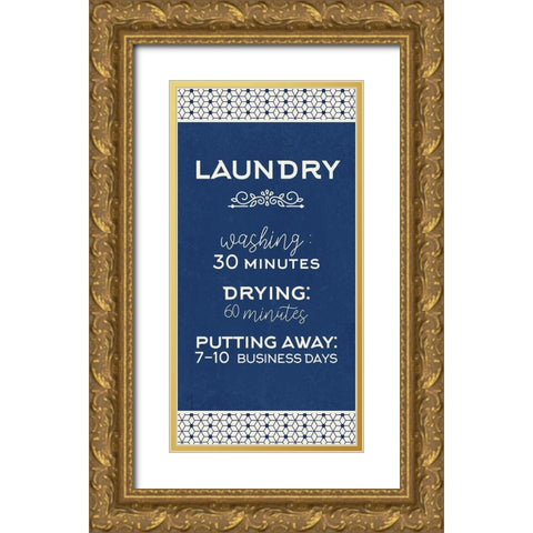 Business Days Gold Ornate Wood Framed Art Print with Double Matting by Allen, Kimberly