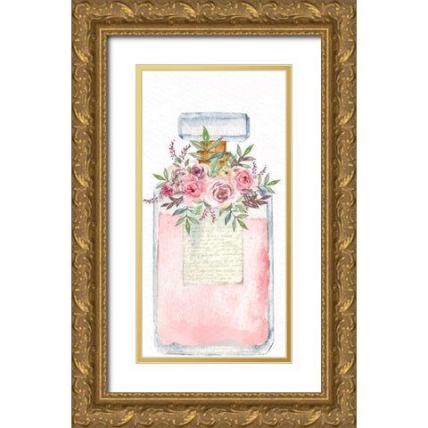 Pink Scent 1 Gold Ornate Wood Framed Art Print with Double Matting by Allen, Kimberly