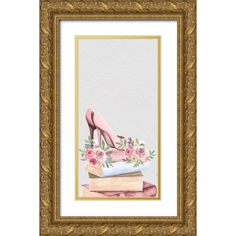 Pink Scent 2 V2 Gold Ornate Wood Framed Art Print with Double Matting by Allen, Kimberly