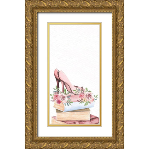 Pink Scent 2 Gold Ornate Wood Framed Art Print with Double Matting by Allen, Kimberly