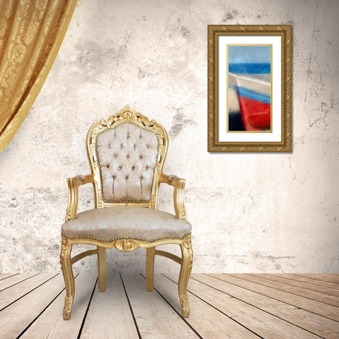 Seas the Day 1 Gold Ornate Wood Framed Art Print with Double Matting by Allen, Kimberly