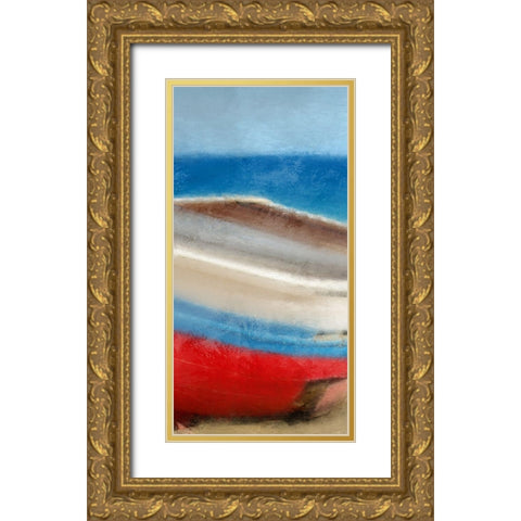 Seas the Day 6 Gold Ornate Wood Framed Art Print with Double Matting by Allen, Kimberly