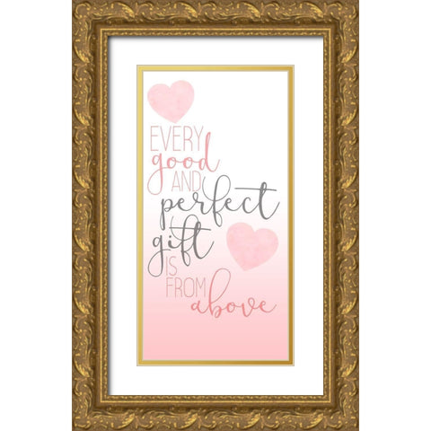 Perfect 1 V2 Gold Ornate Wood Framed Art Print with Double Matting by Allen, Kimberly