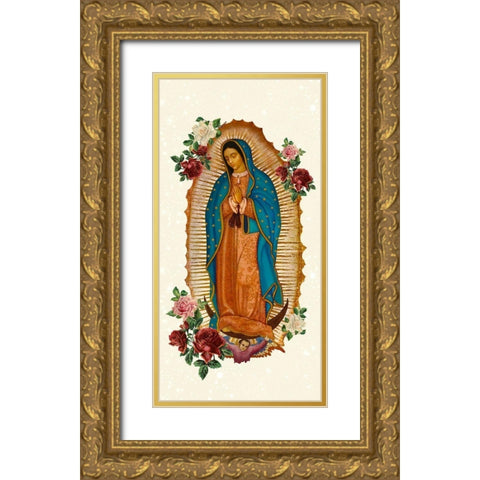 Pray 7 V2 Gold Ornate Wood Framed Art Print with Double Matting by Allen, Kimberly