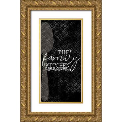 Family Kitchen 1 Gold Ornate Wood Framed Art Print with Double Matting by Allen, Kimberly