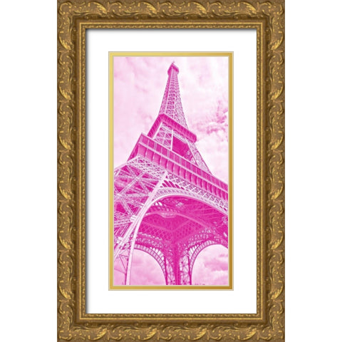 Paris Peonies 1 Gold Ornate Wood Framed Art Print with Double Matting by Allen, Kimberly