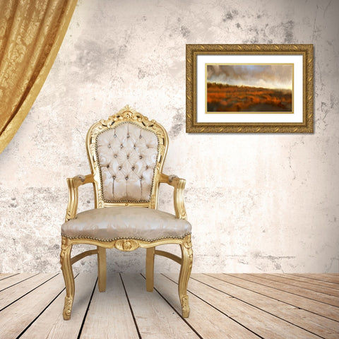 Marshland Gold Ornate Wood Framed Art Print with Double Matting by Allen, Kimberly
