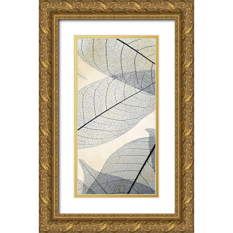 Transparent Leaves 1 Gold Ornate Wood Framed Art Print with Double Matting by Allen, Kimberly