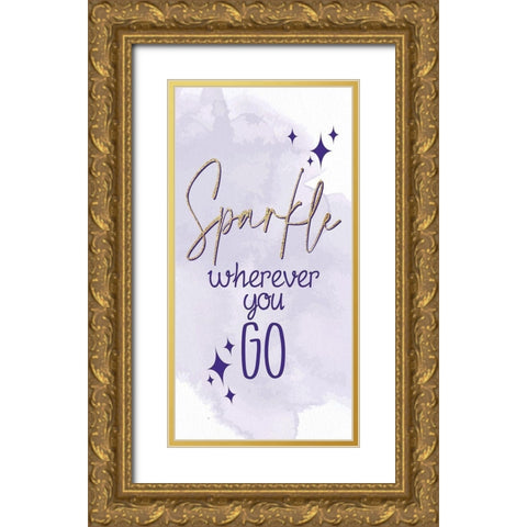 Magical Unicorn 6 Gold Ornate Wood Framed Art Print with Double Matting by Allen, Kimberly