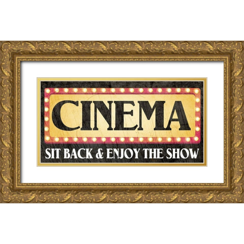 Cinema Gold Ornate Wood Framed Art Print with Double Matting by Allen, Kimberly