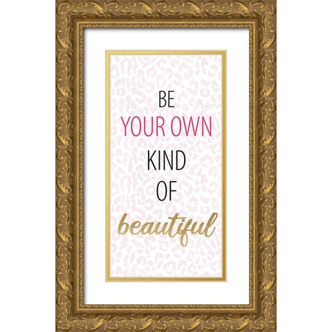 Believe Sparkle 6 Gold Ornate Wood Framed Art Print with Double Matting by Allen, Kimberly