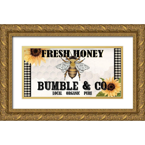 Fresh Honey Gold Ornate Wood Framed Art Print with Double Matting by Allen, Kimberly