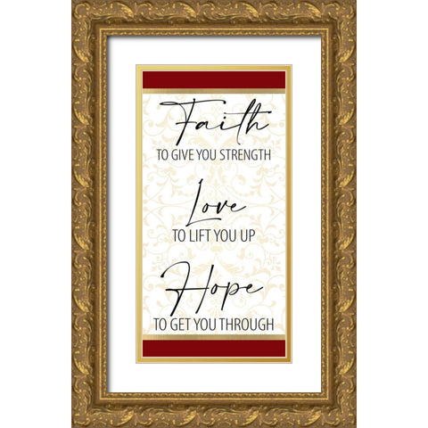 At the Cross 1 Gold Ornate Wood Framed Art Print with Double Matting by Allen, Kimberly