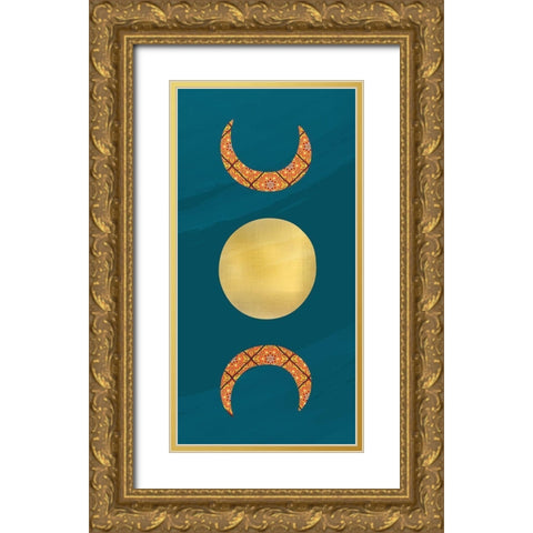 Moon Child 1 Gold Ornate Wood Framed Art Print with Double Matting by Allen, Kimberly