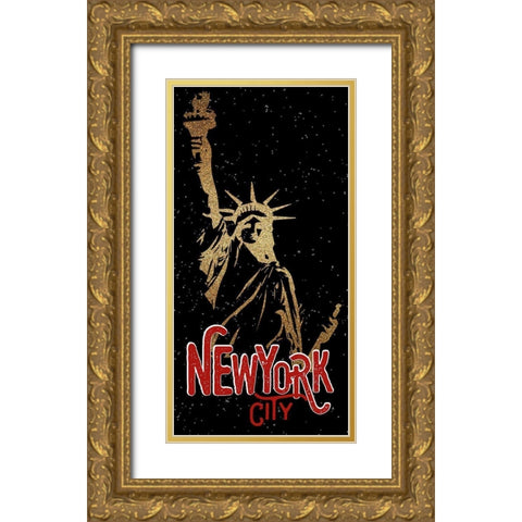 From NY 1 Gold Ornate Wood Framed Art Print with Double Matting by Allen, Kimberly