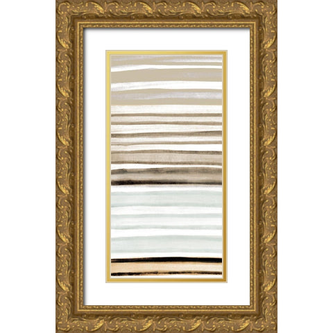 Panel Layered 1 Gold Ornate Wood Framed Art Print with Double Matting by Allen, Kimberly