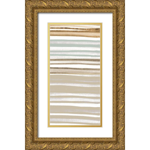 Panel Layered 2 Gold Ornate Wood Framed Art Print with Double Matting by Allen, Kimberly