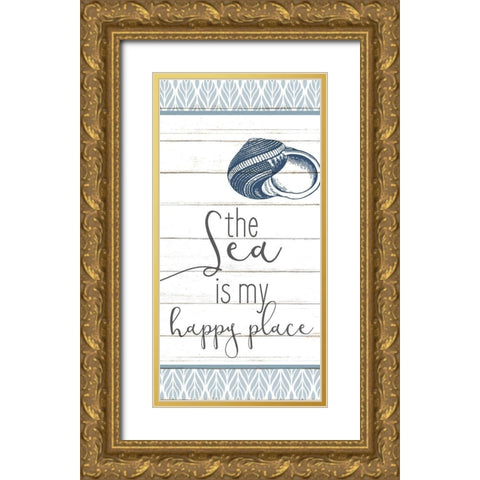 Relax and Sail 6 Gold Ornate Wood Framed Art Print with Double Matting by Allen, Kimberly