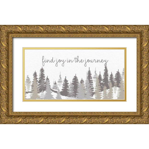 Find Joy In The Journey Gold Ornate Wood Framed Art Print with Double Matting by Allen, Kimberly