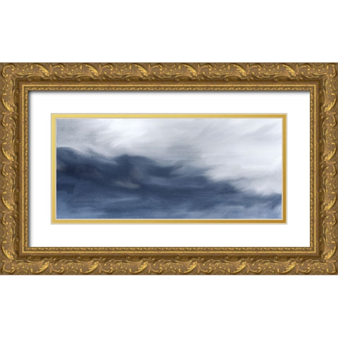 Storm Gold Ornate Wood Framed Art Print with Double Matting by Allen, Kimberly