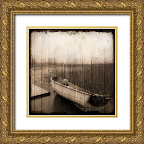 Stranded Morning Gold Ornate Wood Framed Art Print with Double Matting by Allen, Kimberly