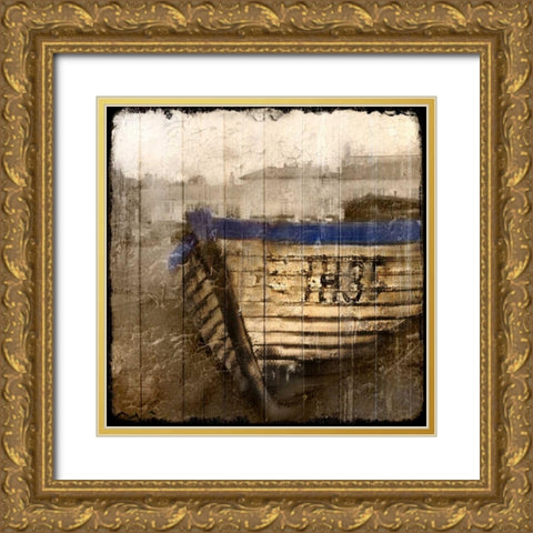 On The Sand Gold Ornate Wood Framed Art Print with Double Matting by Allen, Kimberly