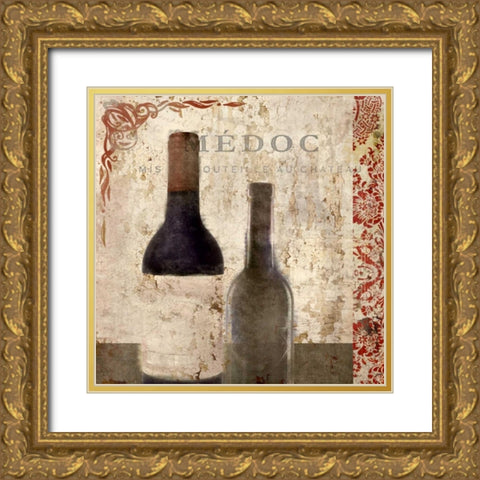 Vintage Wine 2 Gold Ornate Wood Framed Art Print with Double Matting by Allen, Kimberly