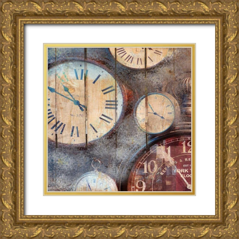 In Time 1 Gold Ornate Wood Framed Art Print with Double Matting by Allen, Kimberly