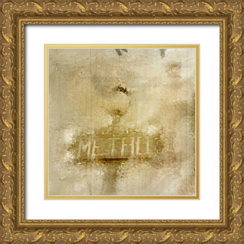 Metro Gold Ornate Wood Framed Art Print with Double Matting by Allen, Kimberly