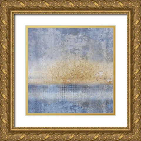 In Blue 1 Gold Ornate Wood Framed Art Print with Double Matting by Allen, Kimberly