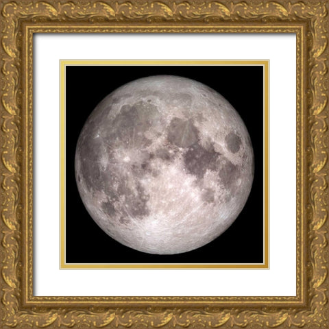 Full Moon Gold Ornate Wood Framed Art Print with Double Matting by Allen, Kimberly