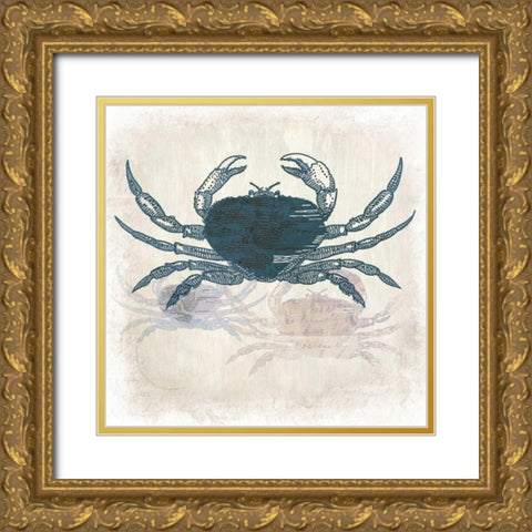 Crab Coast Vision Gold Ornate Wood Framed Art Print with Double Matting by Allen, Kimberly