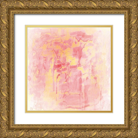 Rose Gold Gold Ornate Wood Framed Art Print with Double Matting by Allen, Kimberly
