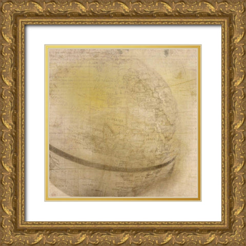 Travel the Globe Gold Ornate Wood Framed Art Print with Double Matting by Allen, Kimberly