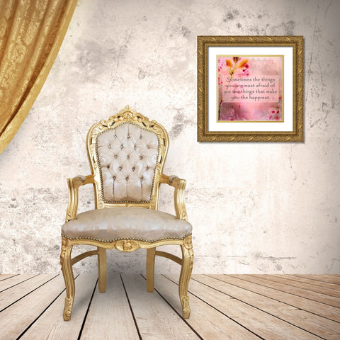 Sometimes Gold Ornate Wood Framed Art Print with Double Matting by Allen, Kimberly