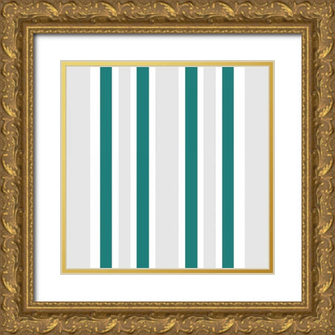 Butterfly Dreams Pattern Gold Ornate Wood Framed Art Print with Double Matting by Allen, Kimberly