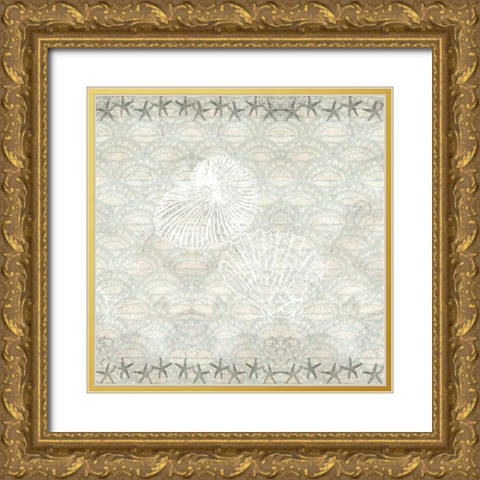 At The Shore Gold Ornate Wood Framed Art Print with Double Matting by Allen, Kimberly