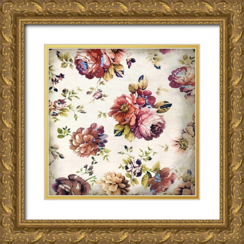 Clusters Gold Ornate Wood Framed Art Print with Double Matting by Allen, Kimberly